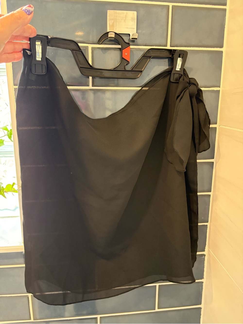 Basic Editions Black Swim Sarong